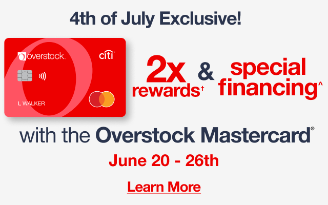 New Overstock Mastercard | minus: Learn More