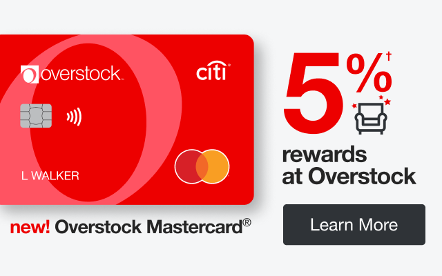 New Overstock Mastercard | minus: Learn More