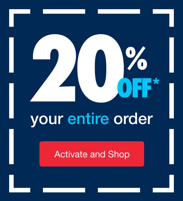 20% off one item** | minus: Acitvate Now