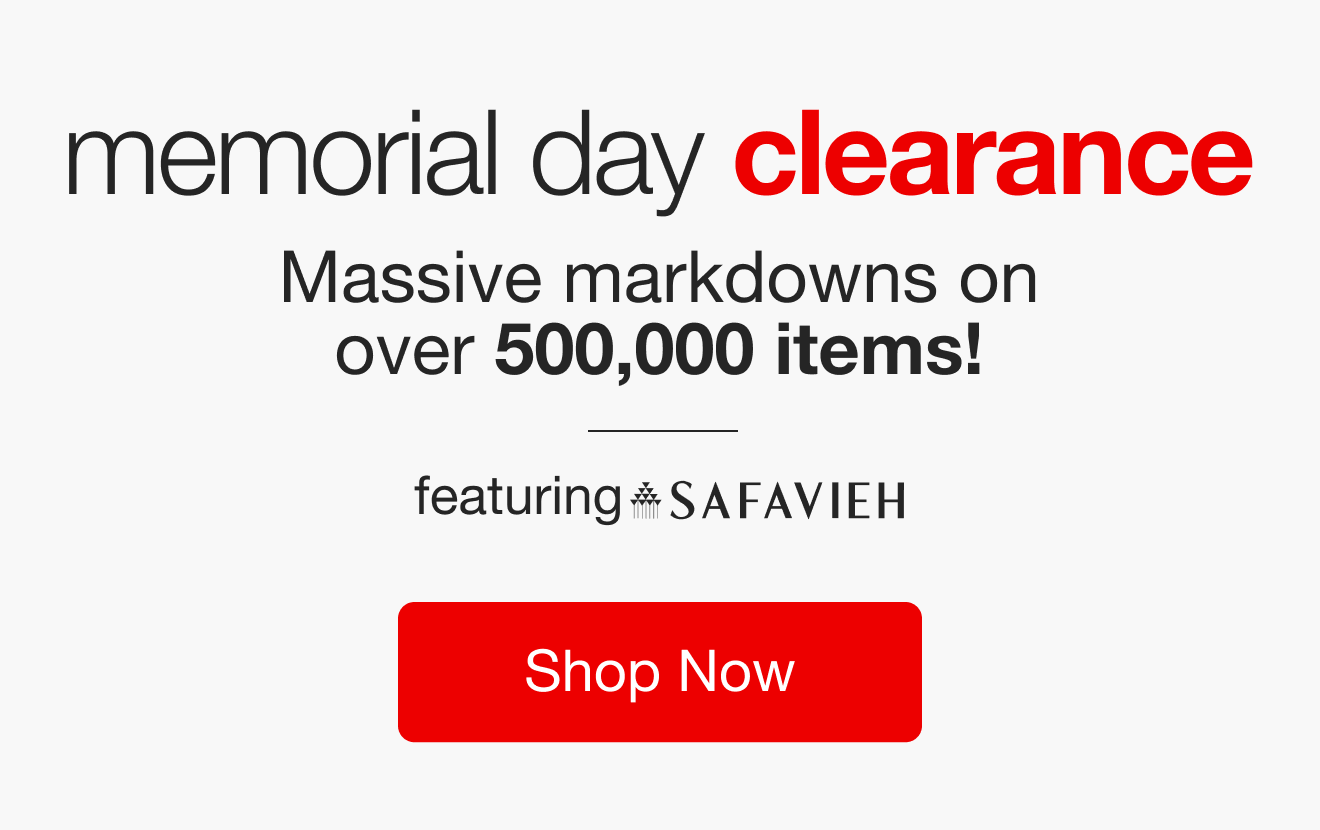 Memorial Day Clearance - Shop Now
