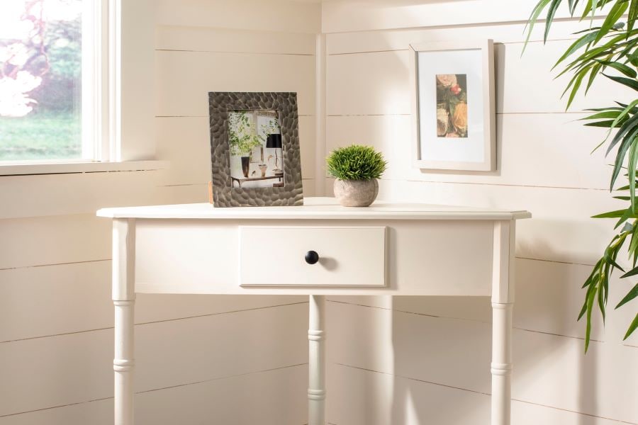 Photo frame on console table