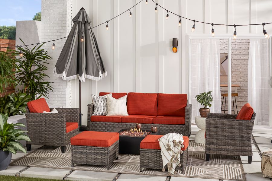 Patio with Outdoor Lighting
