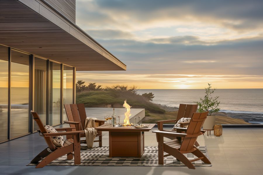 Patio Set with Fire Pit