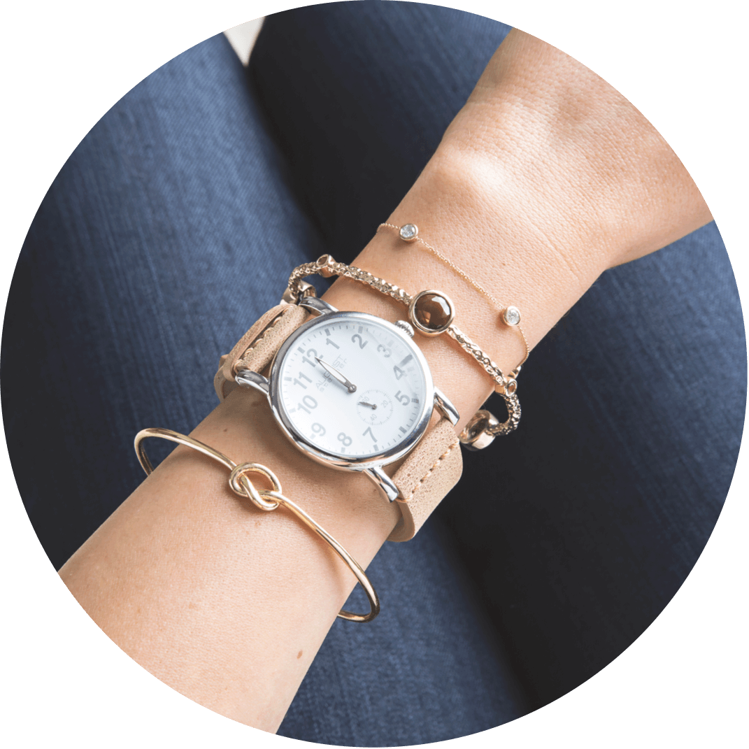 Jewelry Gift Ideas for Friends A fashion bracelet and watch, great gift ideas for friends