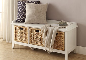 Bed bath and beyond store shoe bench