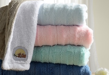 Soft baby blankets in several colors