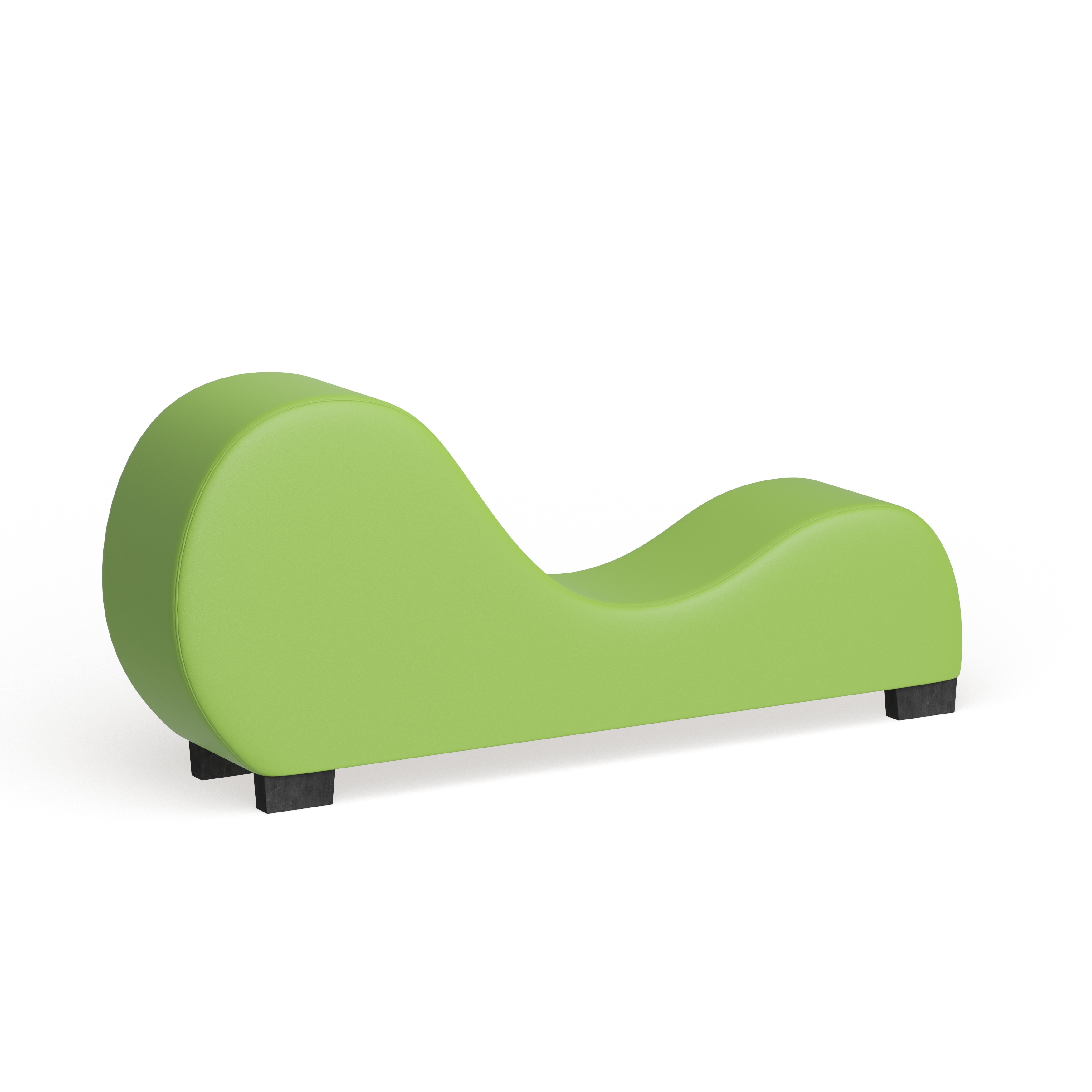 Oliver & James Soulages Faux Leather Yoga Chair Stretch Chaise Bed