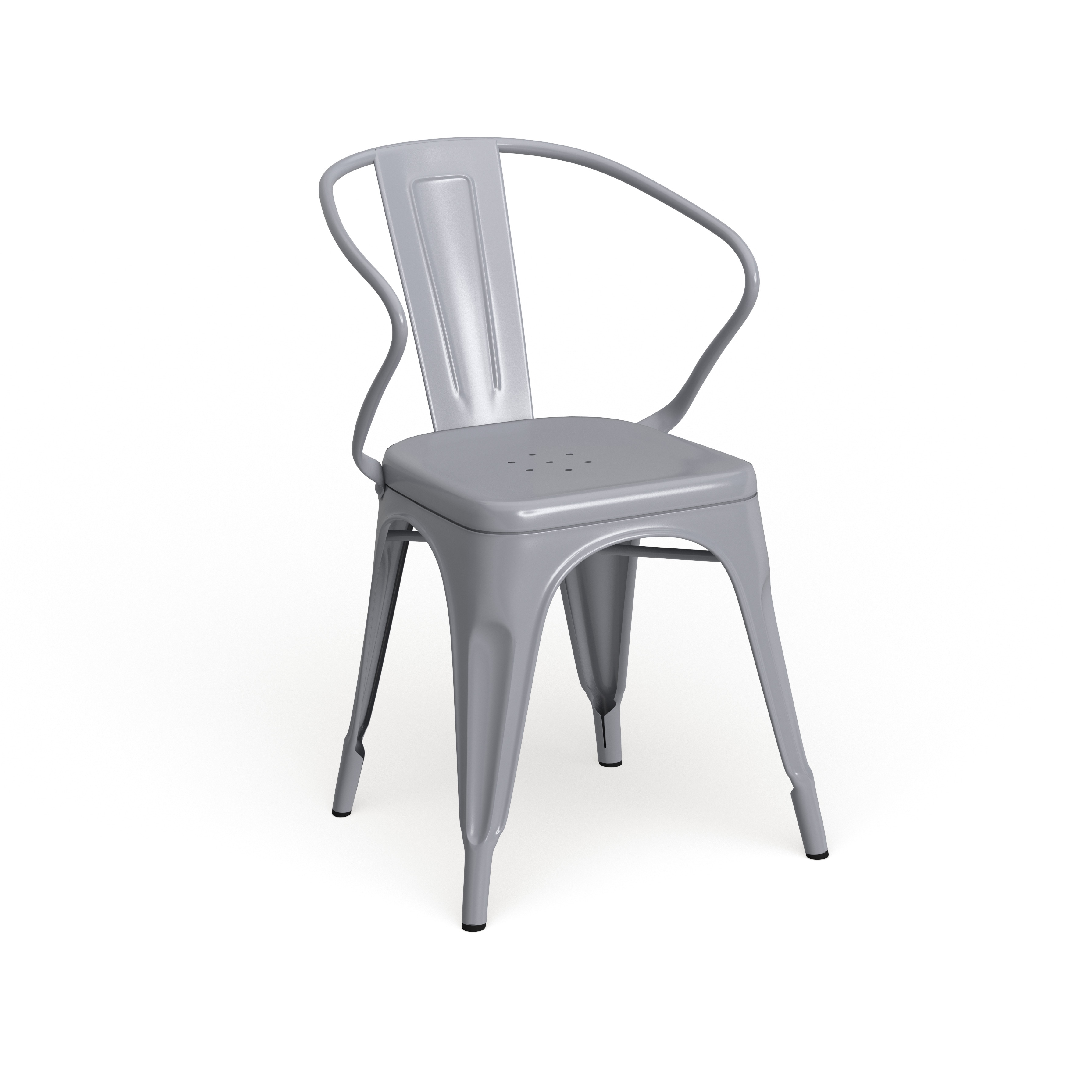 Metal IndoorOutdoor Chair with Arms Bed Bath & Beyond 20340127