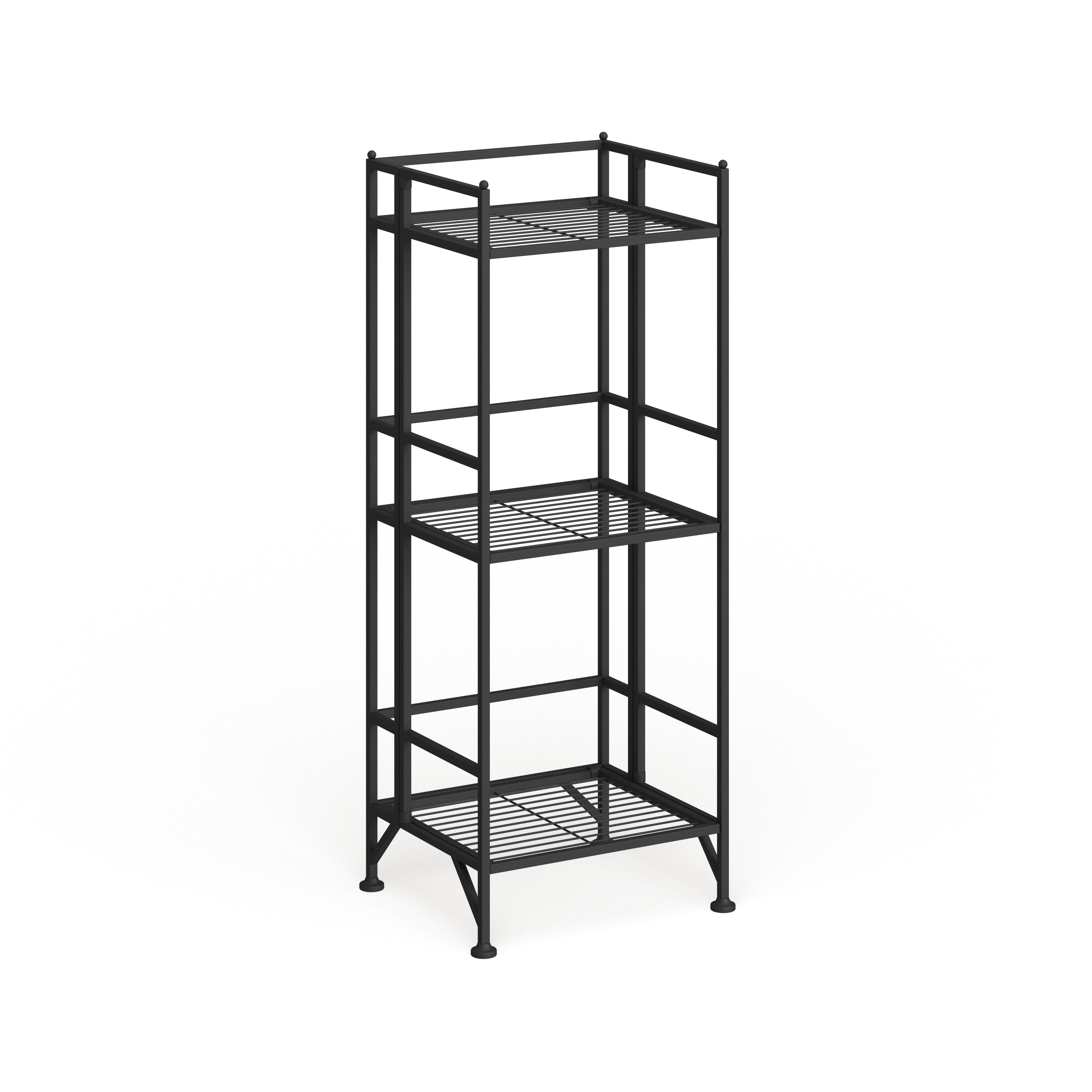 Porch & Den Ferdinand 3Tier Folding Metal Shelf Bed Bath & Beyond