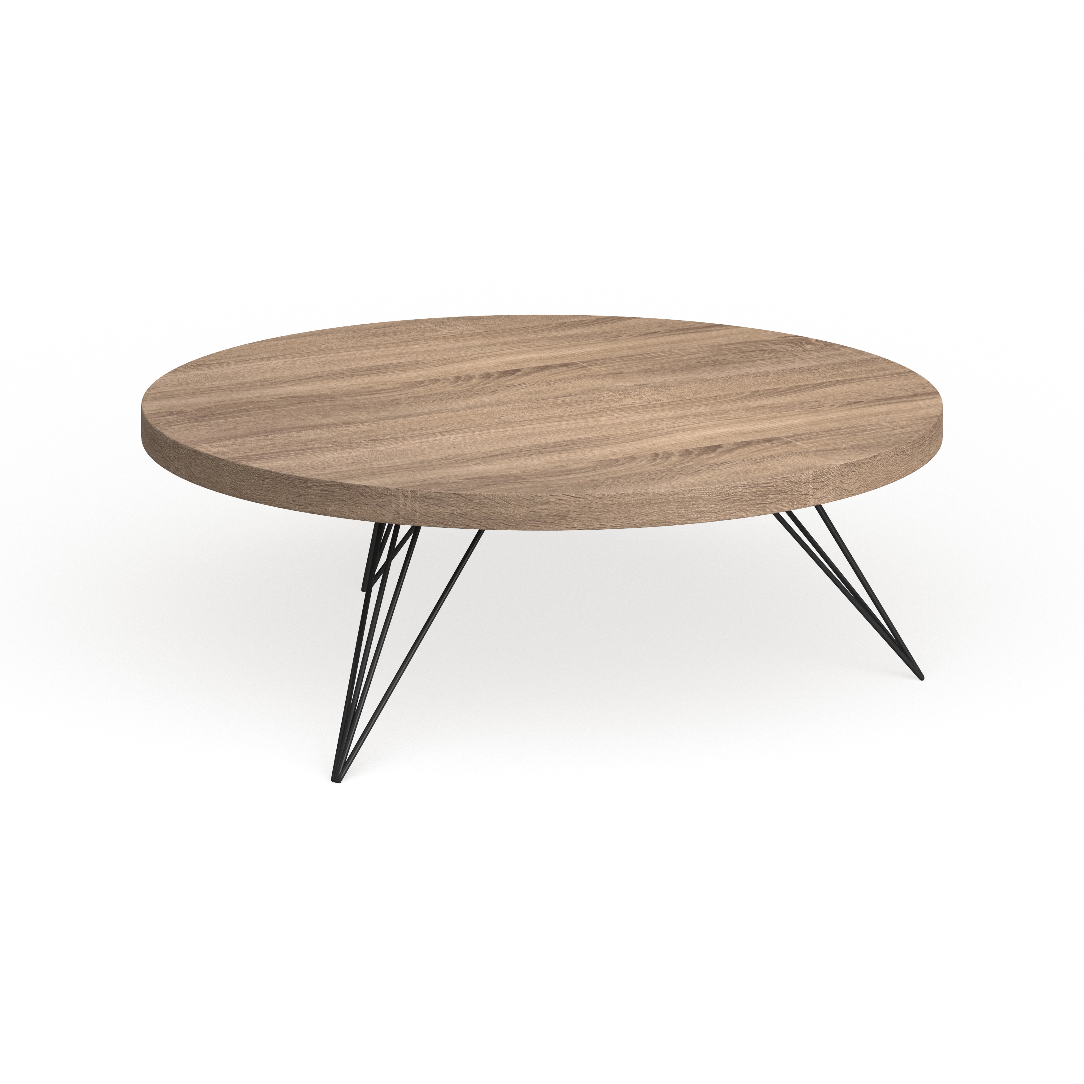 SAFAVIEH Mansel Light Grey / Black Coffee Table 35.4" x 35.4" x 12.6