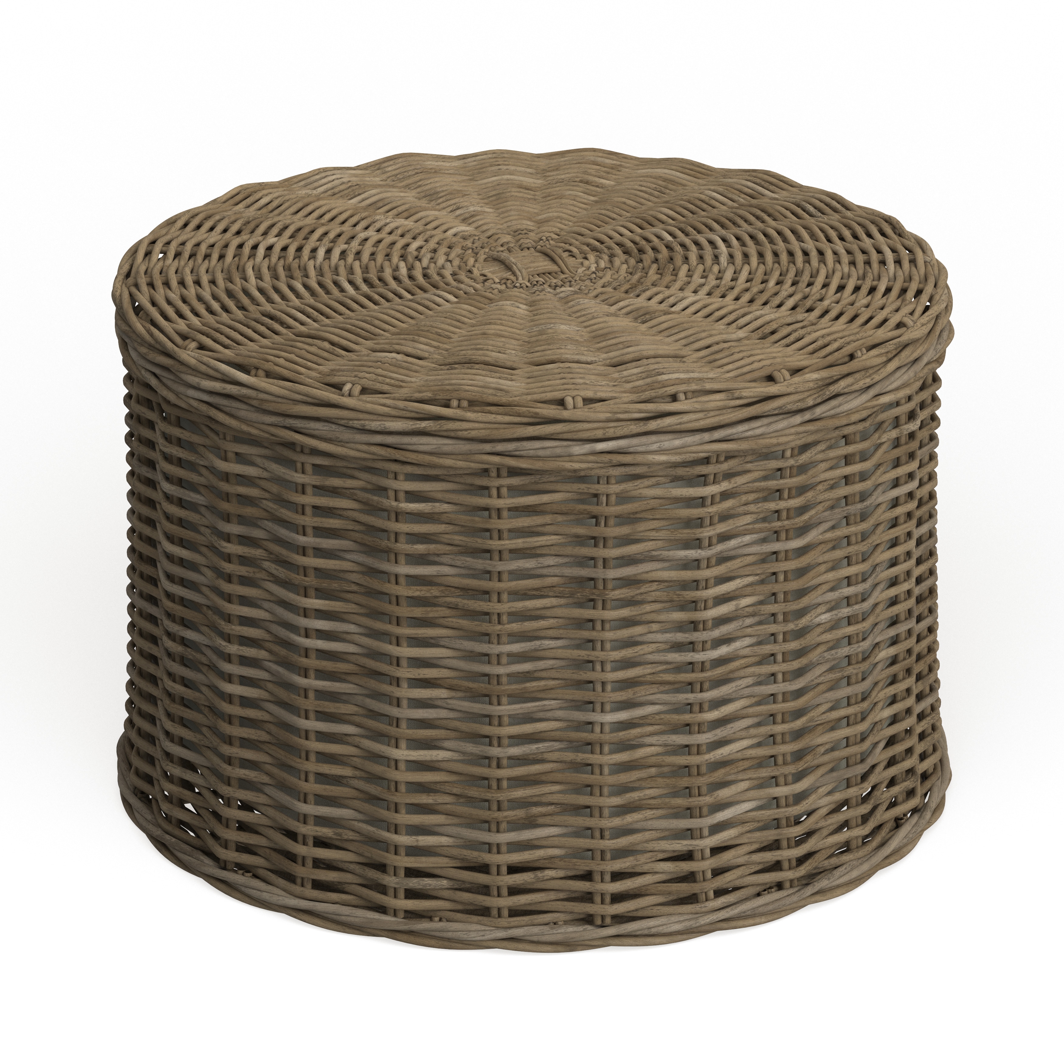 SAFAVIEH Jesse Wicker Storage Coffee Table 28.5" x 28.5" x 17" On