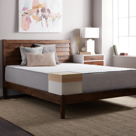 Bedroom Featuring a Memory Foam Mattress to Help You Choose the Right Density